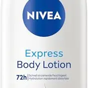NIVEA Express Body Lotion - Schnell einziehende Körperlotion mit Hyaluron, Meeresmineralien und Tiefenpflege-Serum, 400 ml