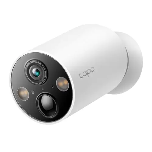 Tapo C425 Außenkamera Akku, WLAN Überwachungskamera mit Magnetbasis, 2K Auflösung, 10000-mAh Akku, 142° FOV