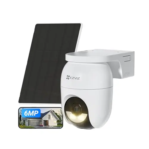 EZVIZ CB8 Lite 6MP kabellose PTZ Akku WLAN Kamera Outdoor mit 5W Solarpanel