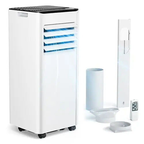 Mobile Klimaanlage 7000 BTU - 4-in-1 Gerätesystem mit Fernbedienung für Räume bis 20 m²