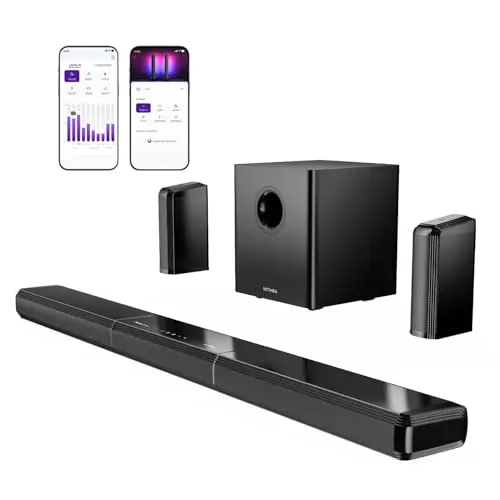 ULTIMEA 9.1 Soundbar für TV mit 470W Surround Sound, 2 Rear-Lautsprechern & 6,5" Wireless Subwoofer