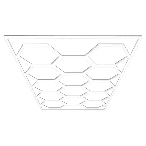 Barberpub Hexagon LED Garage Light 6500K für Werkstatt und Friseursalon
