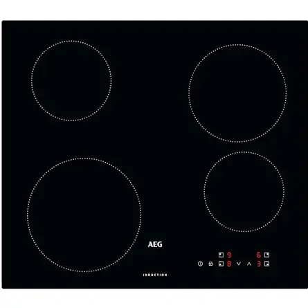 AEG Induktionskochfeld 60cm, 4 Zonen, Power-Funktion, Touch-Bedienung, Kindersicherung
