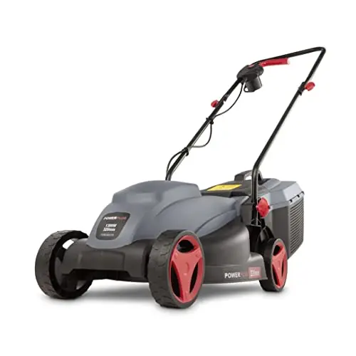 POWER plus Elektrischer Rasenmäher 1300 W, 320 mm Durchmesser mit Grasaufnahme