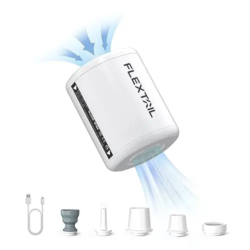 FLEXTAILGEAR Tiny Pump 2.0 - Mini Elektrische Luftpumpe für Luftmatratze, Pool und Luftbett