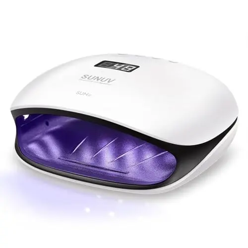 SUNUV UV LED Nageltrockner mit 4 Timer, LCD, Infrarot, Doppelgeschwindigkeit, Schwarz