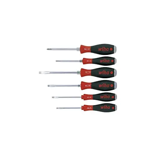 Wiha Schraubendreher Set SoftFinish® 6 tlg. I Ideal für Handwerk und Industrie