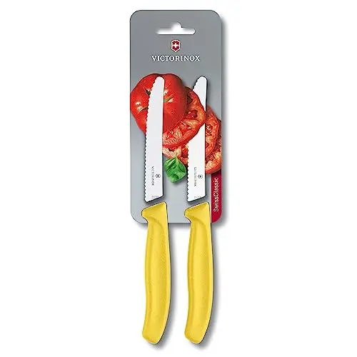 Victorinox Swiss Classic Profi Tomaten- und Tafelmesser, 11 cm, Gelb