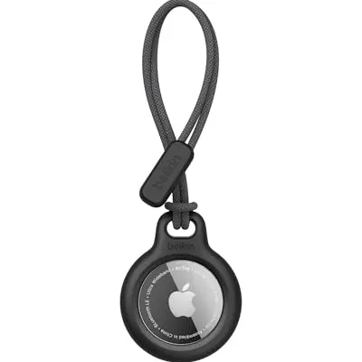 Belkin AirTag Hülle mit Schlaufe – Kratzschutz, Schwarz