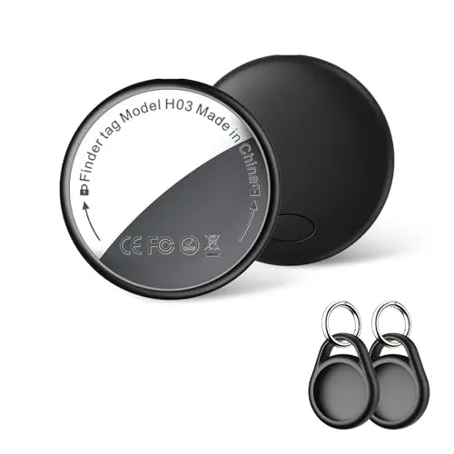 GPS Tracker Tag 2-Pack - Smart Tag für Apple Wo ist? mit Schutzhülle und wasserdichtem Bluetooth-Schlüsselfinder