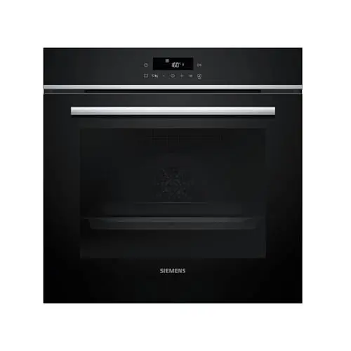 Siemens iQ300 Einbau-Backofen, 60x60 cm, LED-Touch, 3D-Heißluft, Grill, Schnellaufheizung, Pyrolyse, Sicherheit, Edelstahl