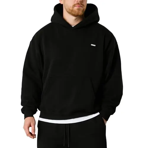 SMILODOX Herren Hoodie Dawson, Oversize Fit, Bequem und Vielseitig für Sport und Alltag