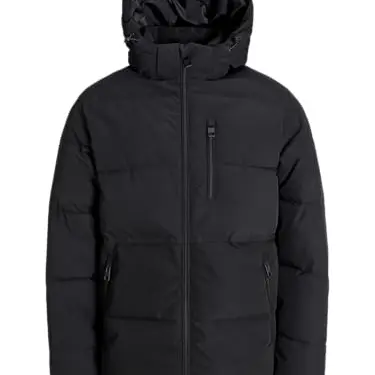 JACK & JONES Herren Puffer Jacke, Schwarz