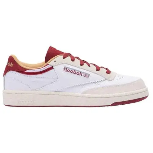 Reebok Club C 85 Unisex Schuhe, Weiß Retrorot, Größe 35 EU