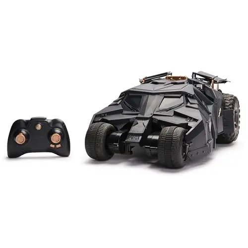 DC Comics - Batman Tumbler RC, ferngesteuertes Fahrzeug im Design der Dark Knight Trilogie, 1:15, für Fans ab 4 Jahren