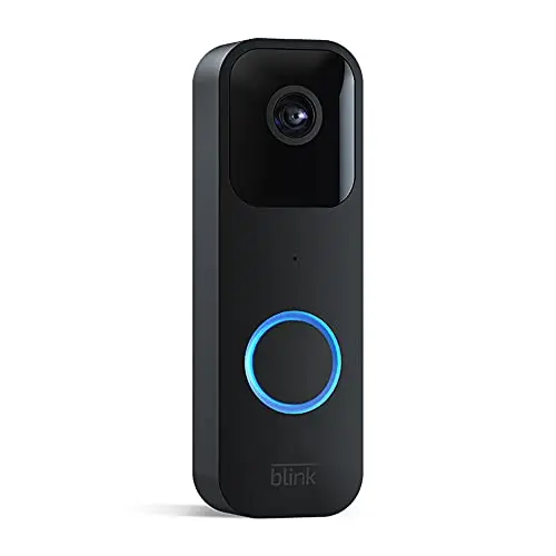 Blink Videotürklingel, HD-Video, Gegensprechfunktion, Alexa-kompatibel, lange Batterielaufzeit (schwarz)