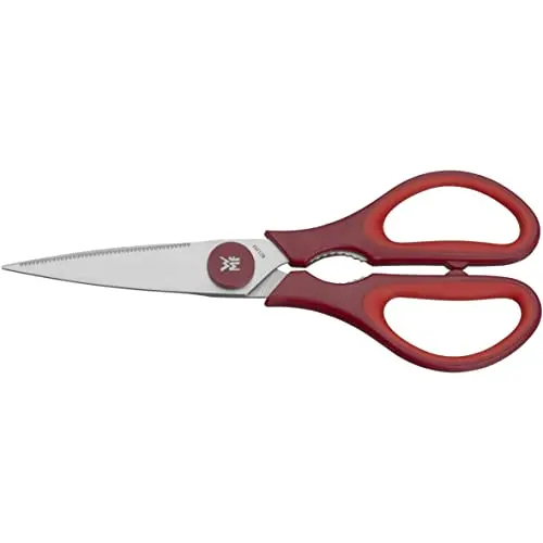 WMF Touch Küchenschere 21 cm, Haushaltsschere mit Softgriff in Rot