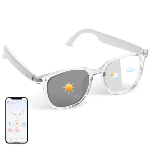 AI Übersetzer Smart Brille mit Echtzeit-Zweisprach-Übersetzung, leichtes Design für Reisen und Business