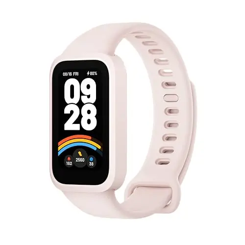 Xiaomi Smart Band 9 Active - Fitness Tracker mit 1.47'' Display, 18 Tage Akku, 50 Sportmodi, für iOS & Android, Rosa