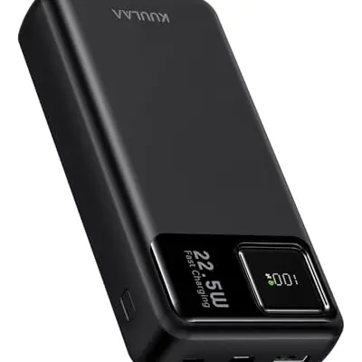 Kuulaa Power Bank 20000mAh, Klein und Stark, Externer Akku für iPhone und Samsung, Portable Charger