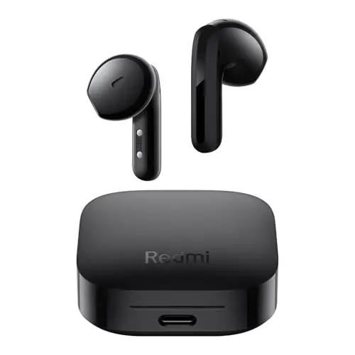 XIAOMI Redmi Buds 6 Active In-Ear Kopfhörer, Bluetooth, bis zu 30 Std. Akkulaufzeit, IPX4, Rauschunterdrückung, Schwarz