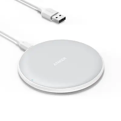 Anker 313 Qi-Ladepad 10W für iPhone 14/15/16/17, SE 2020, AirPods Pro 2 – ohne Netzteil, nicht kompatibel mit MagSafe