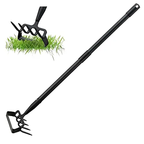 Gartenhacke zum Unkrautjäten mit verstellbarem Ring und langem Griff