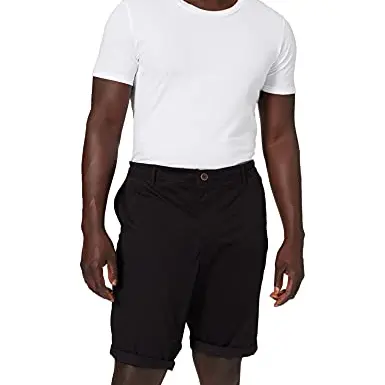 JACK & JONES Herren Chino Shorts Schwarz, Größe L