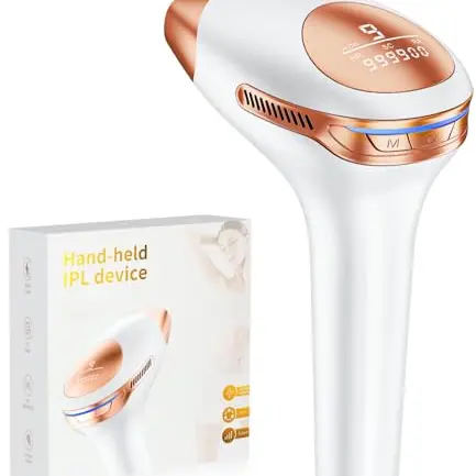 3 in 1 IPL Gerät zur Haarentfernung, 9 Energiestufen, für Damen und Herren, geeignet für Gesicht, Bikini, Körper, Beine und Achseln