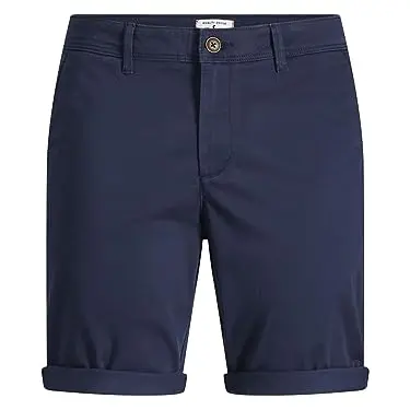 JACK & JONES Herrenchino Shorts, Regular Fit, Navy Blazer