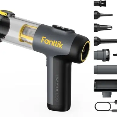 Fanttik Slim V9 4-in-1 Akku Handstaubsauger mit LCD-Display – Tragbarer Mini-Sauger für Auto, Haus & Tierhaare