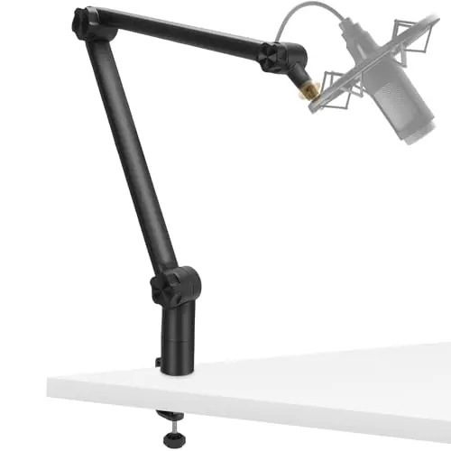 Wakects Mikrofon Arm – Faltbare, verstellbare Halterung für Podcast, Streaming und Gaming