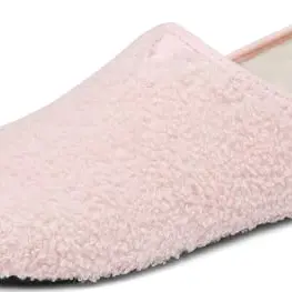 BARFULKER Warme Winter Hausschuhe für Damen und Herren, Rutschfeste Pantoffeln in Rosa, Größe 38/39 EU