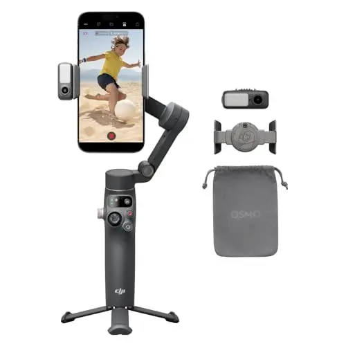 DJI Osmo Mobile 7P Gimbal-Stabilisator für iPhone & Android mit Smart Tracking und integriertem Stativ