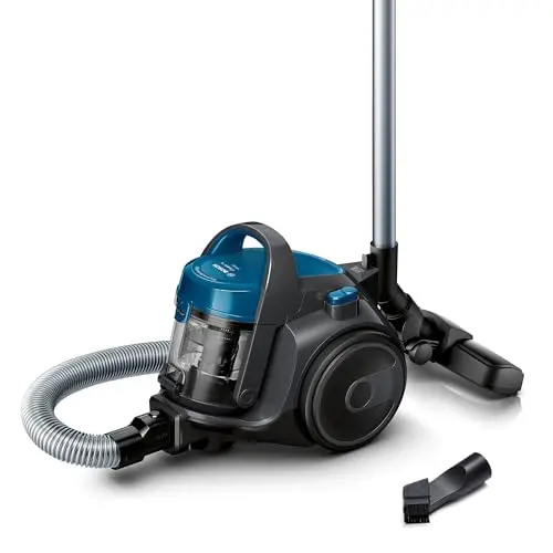 Bosch beutelloser Staubsauger Clean'n Serie 2 BGC05A220A, leise, leicht, 700 W, für Parkett und Teppich, blau