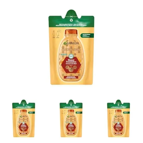 Garnier Wahre Schätze Honig Shampoo Nachfüllpack (4er Pack)