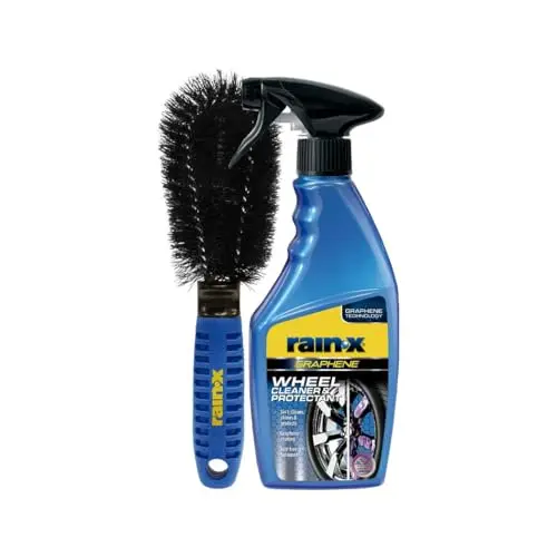 Rain-X Graphene Felgenreiniger & Felgenschutz - 3-in-1 Formel für alle Felgentypen - inkl. Felgenbürste - 500 ml