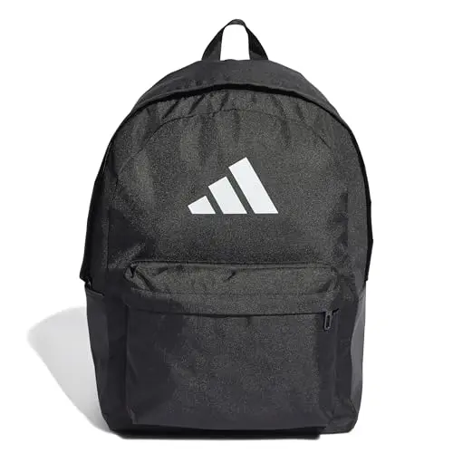 adidas CLASSIC 3BARS BACKPACK, Schwarz/Weiß, Einheitsgröße