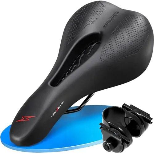 TECHCYC Fahrradsattel, ergonomisch, bequem, stoßdämpfend