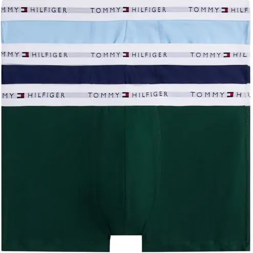 Tommy Hilfiger Herren Boxershorts 3er Pack, Mehrfarbig, Größe S