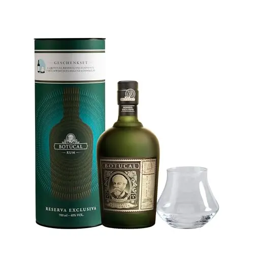 Botucal Reserva Exclusiva - Premium Rum Geschenkset mit Glas - Komplex und ausgewogen - 0,7L/40% Vol.