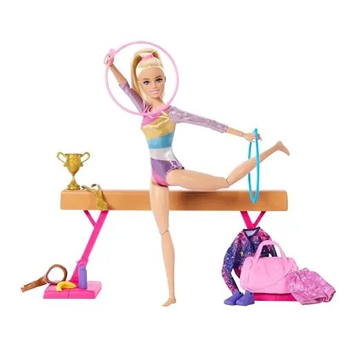 Barbie Turnspaß - Spielset mit Schwebebalken und über 10 Zubehörteilen