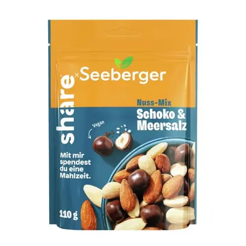 Seeberger Nuss-Mix mit Schokolade und Meersalz, 110g