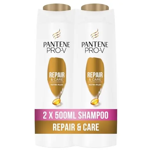 Pantene Pro-V Repair & Care Shampoo Duo Pack, Für geschädigtes Haar, 2x500ML