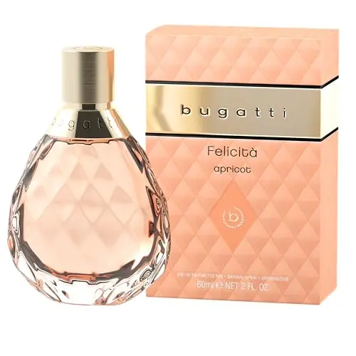 bugatti Felicità Apricot Eau de Parfum 60ml - Floral-fruchtiges Damenparfüm im Glasflakon