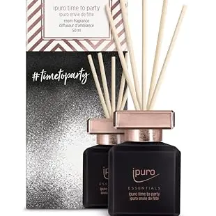 ipuro Raumduft TIME to Party 50ml | Diffuser mit fruchtigem Duft von Karamell, Grapefruit, Birne, Mango & Himbeere
