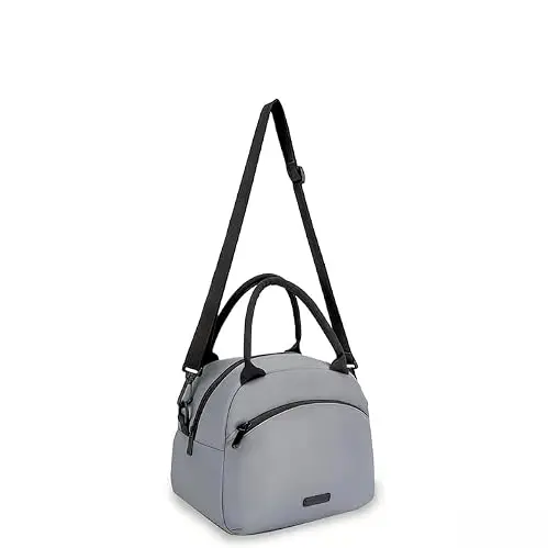 Isolierte Lunch Tasche für Arbeit, Schule und Reisen - Auslaufsicher und strapazierfähig (Grau)