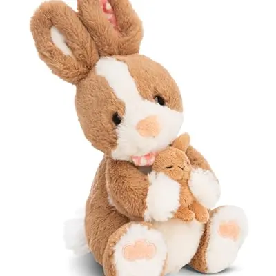 NICI Kuscheltier Hase Hopsala 25cm - braun - weiches Plüschspielzeug für Kinder & Erwachsene, tolle Geschenkidee