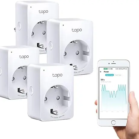 TP-Link Tapo P110 Smart WLAN Steckdose, 4er Pack, kompatibel mit Alexa und Google Home
