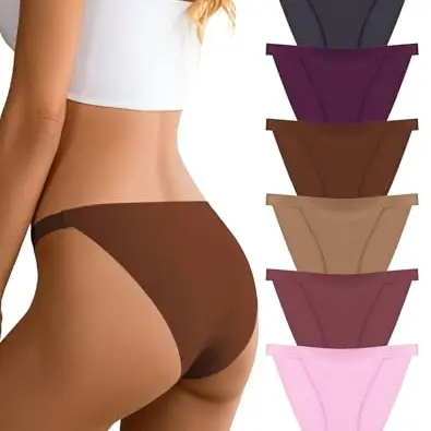 Dawnrole Damen Unterwäsche Mehrpack - Seamless Unterhosen, Damen Unterhosen, 6er Pack